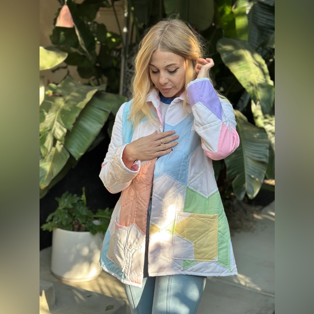 Stoned Immaculate Rainbow Bright Quilted Coat